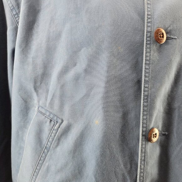 Vintage LL Bean Men’s XXL Blue Button Front Barn Chore Field Hunting Jacket - Picture 16 of 16